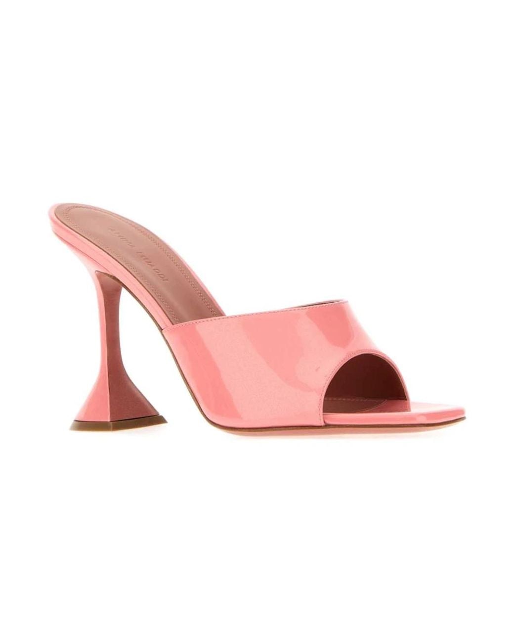 AMINA MUADDI Pink Heeled Mules