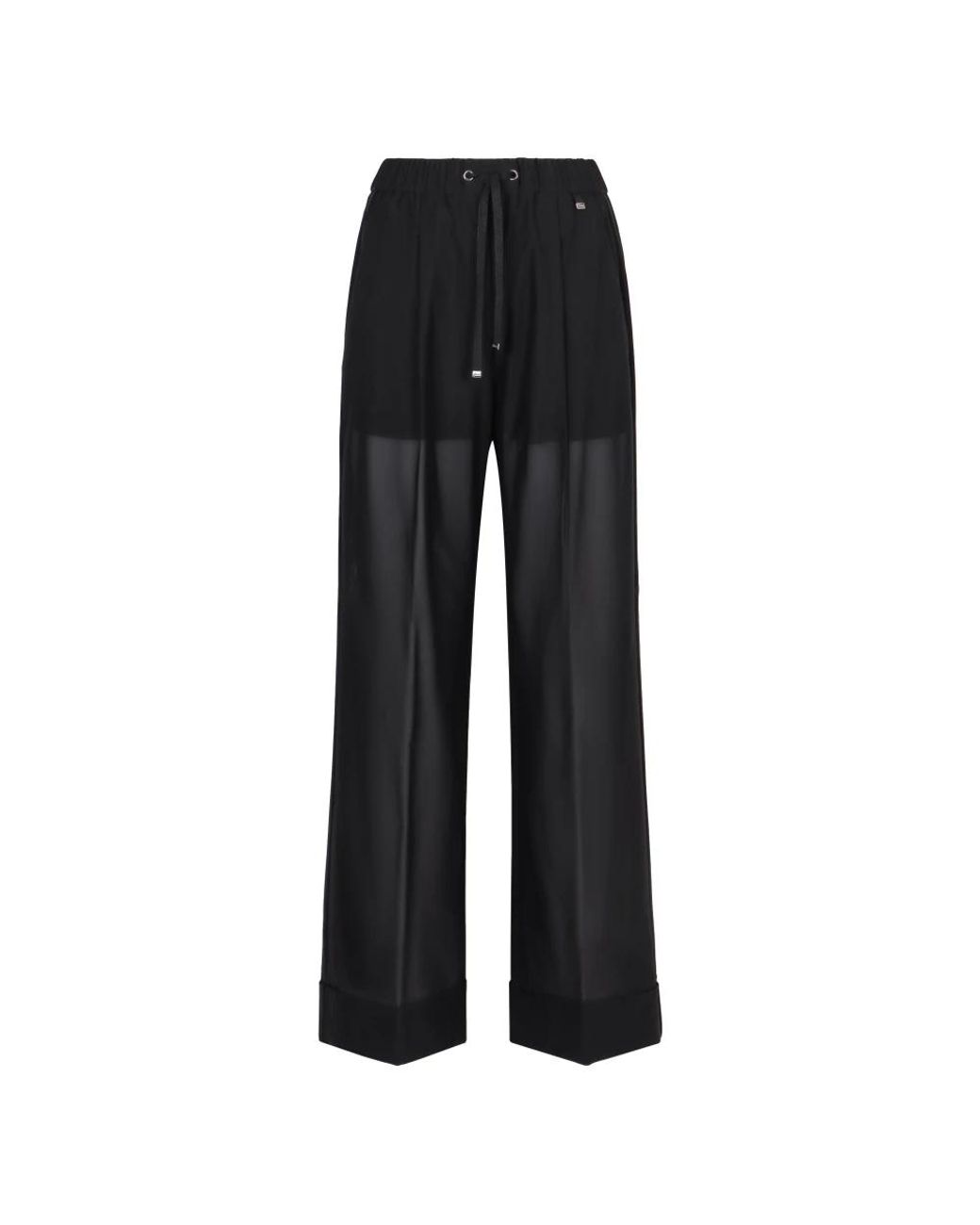 Herno Wide Trousers in het Black