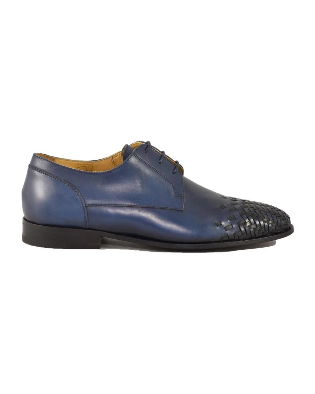 Testoni Blue Laced Shoes for men