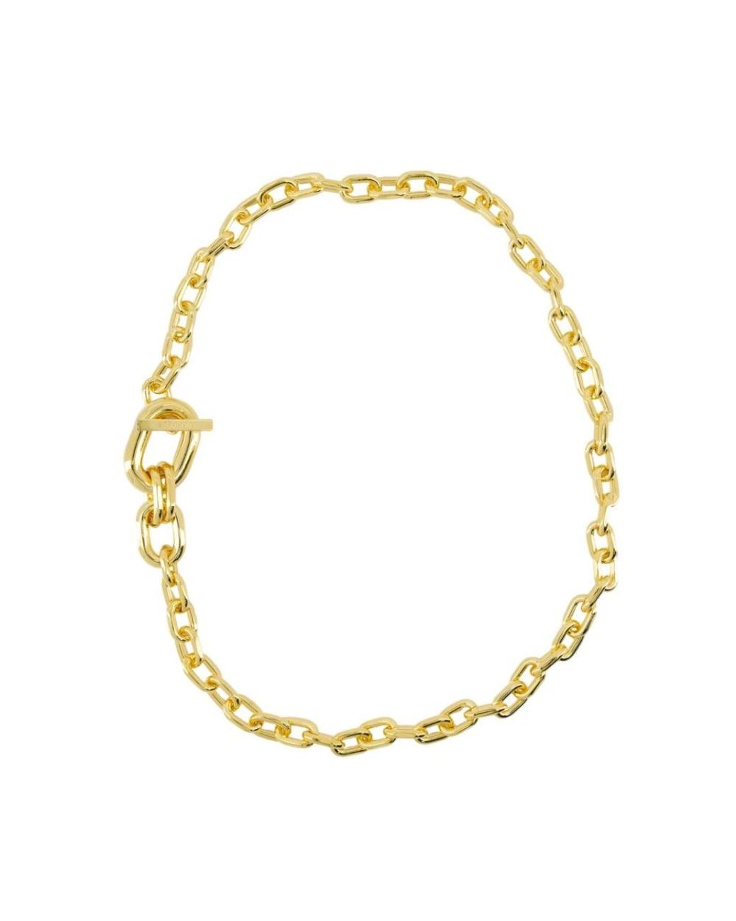 Rabanne Accessoires ,Geel ,Xl Link Hanger Ketting in het Metallic