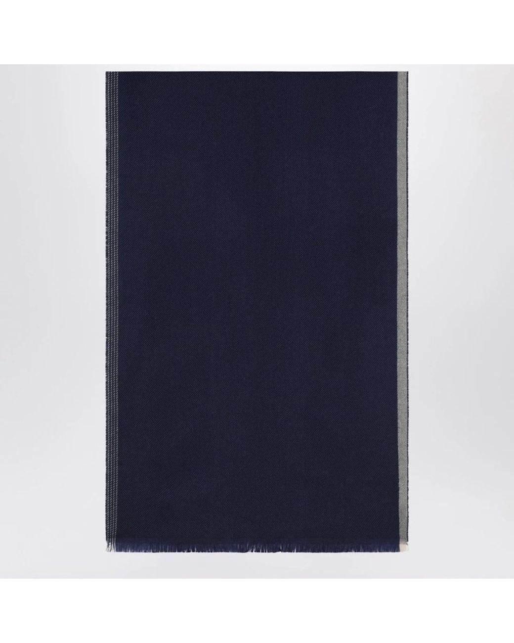 Brunello Cucinelli Blue Winter Scarves for men
