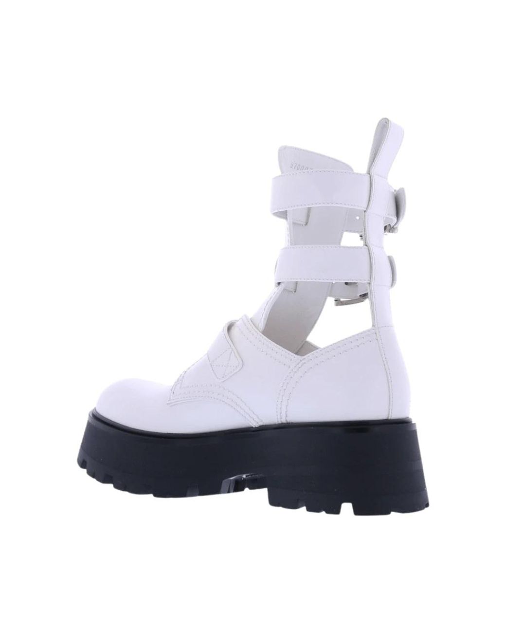 McQueen Blue Lace-Up Boots