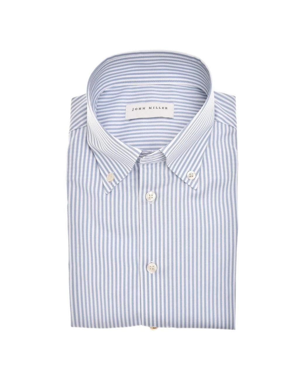 John Miller Blue Casual Shirts for men