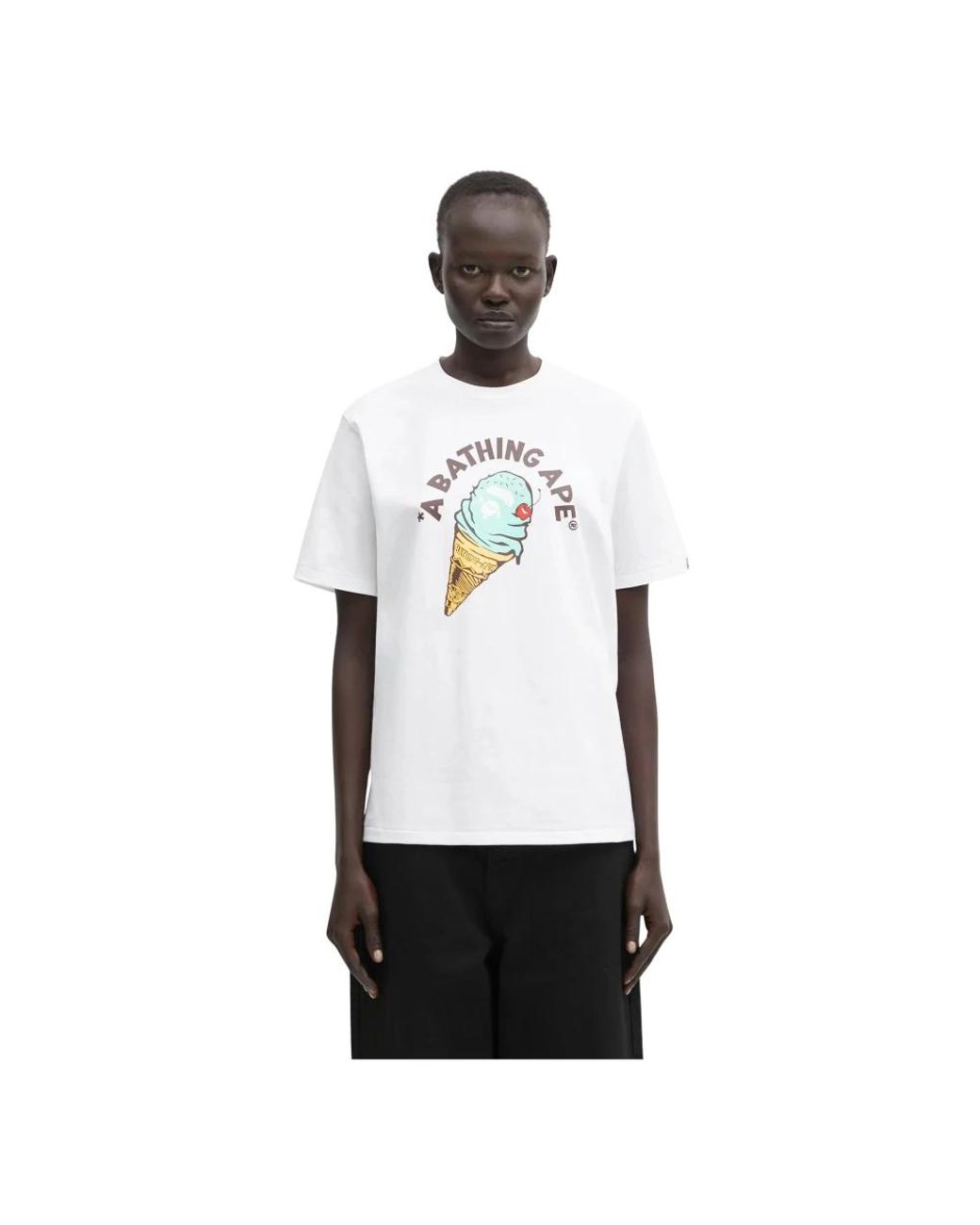 T-Shirts A Bathing Ape de color White