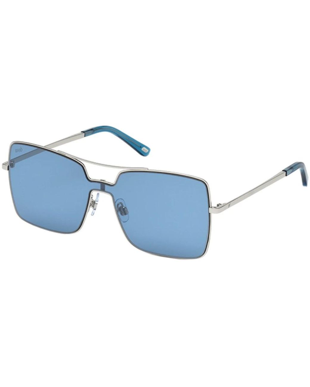 WEB EYEWEAR Accessoires ,Blauw ,We 0201 Zonnebrillen in het Blue