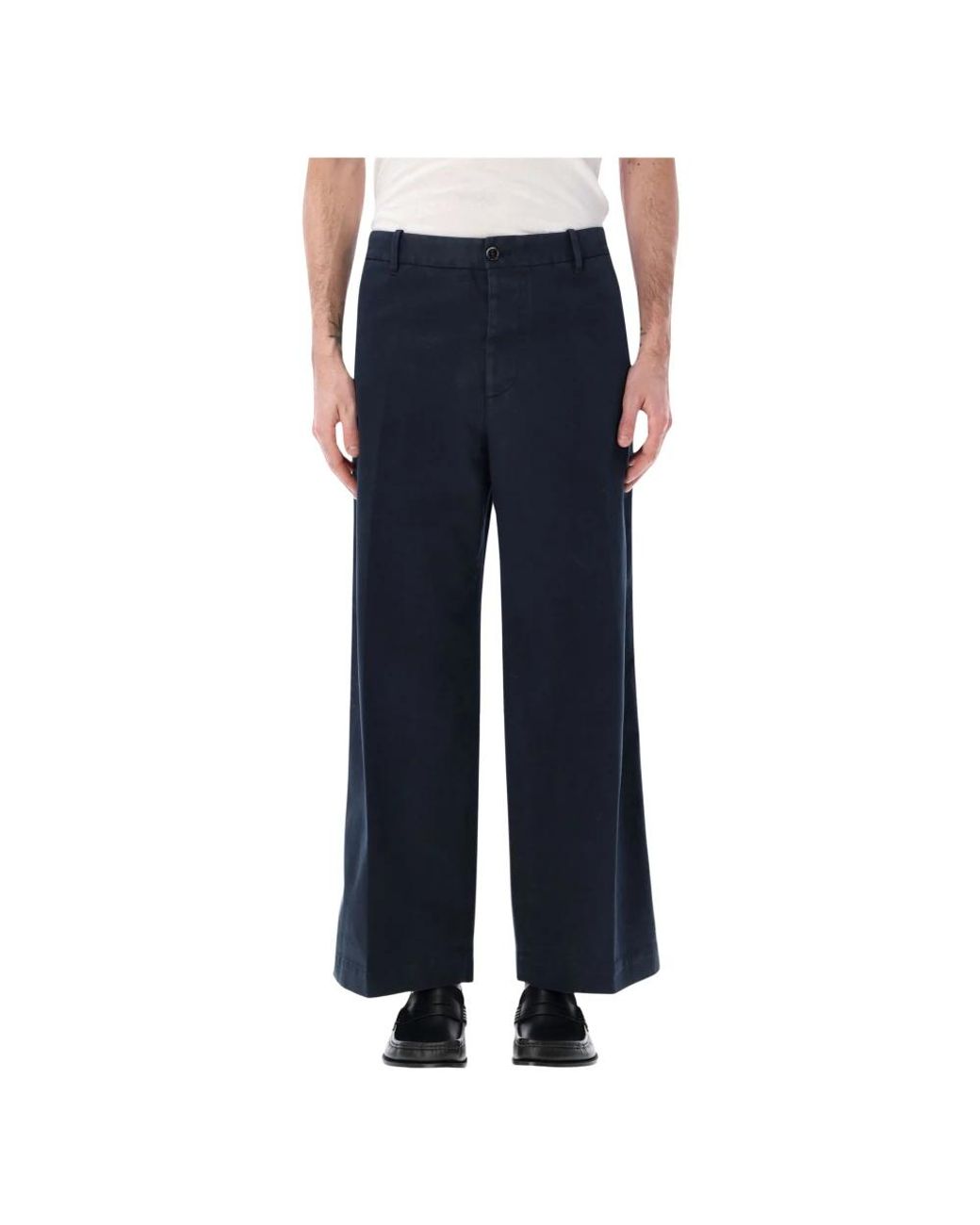 Nine:inthe:morning Blue Wide Trousers for men