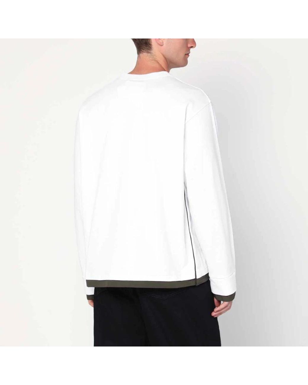Sacai White Long Sleeve Tops for men