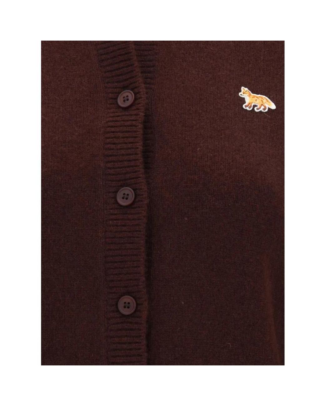 Maison Kitsuné Brown Cardigans