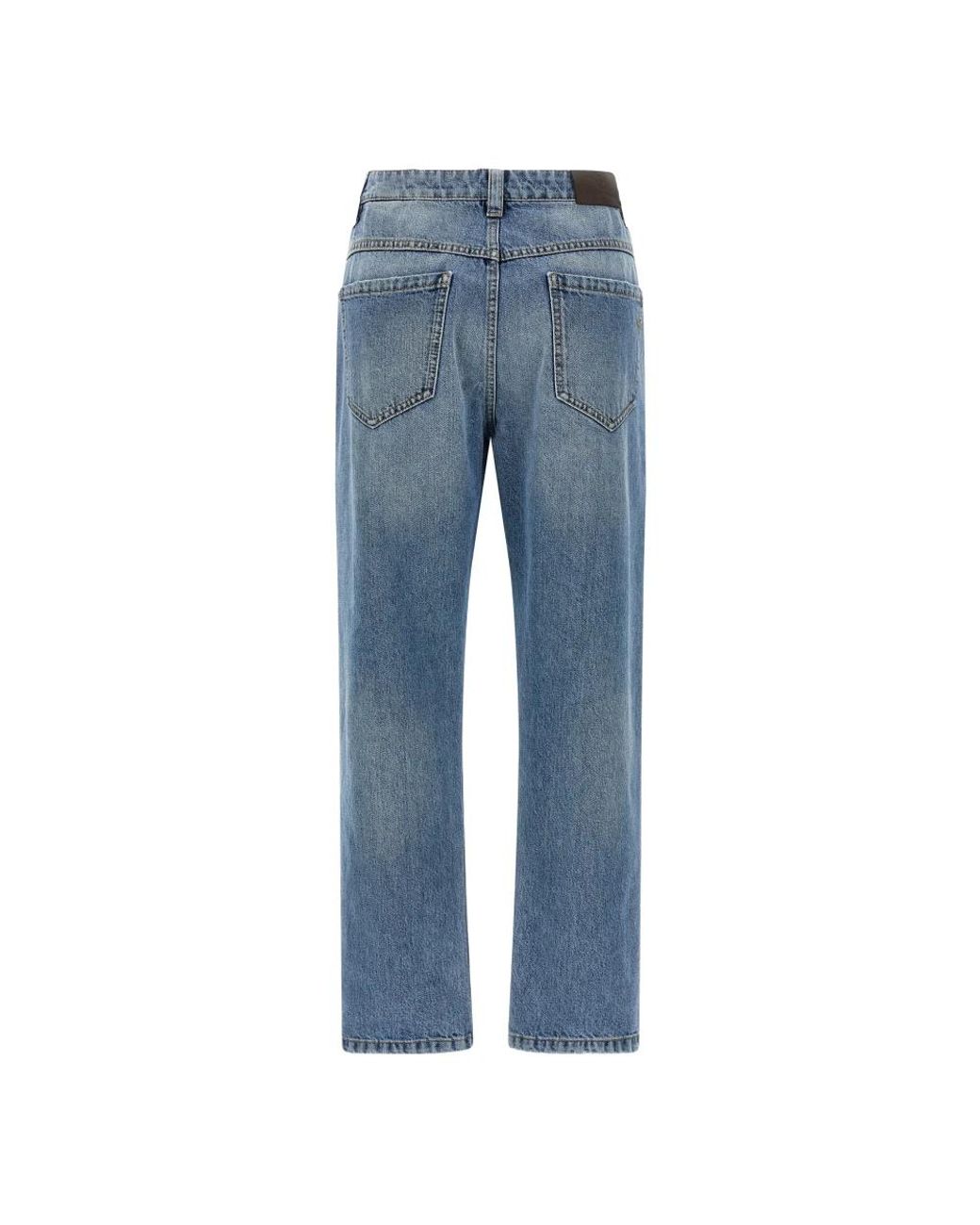 Brunello Cucinelli Blue Straight Fit Jeans