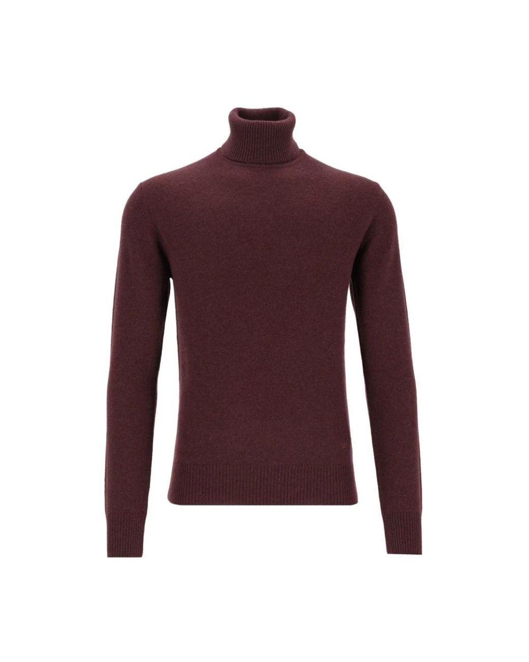 Emporio Armani Purple Cashmere Knitwear for men
