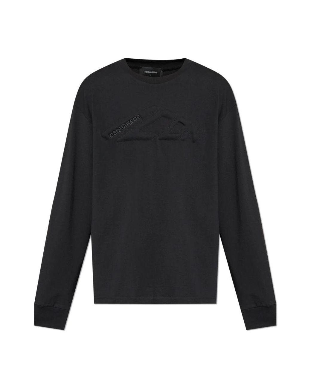 DSquared² Tops ,Zwart ,Katoen T-Shirt Met Logo in het Black voor heren