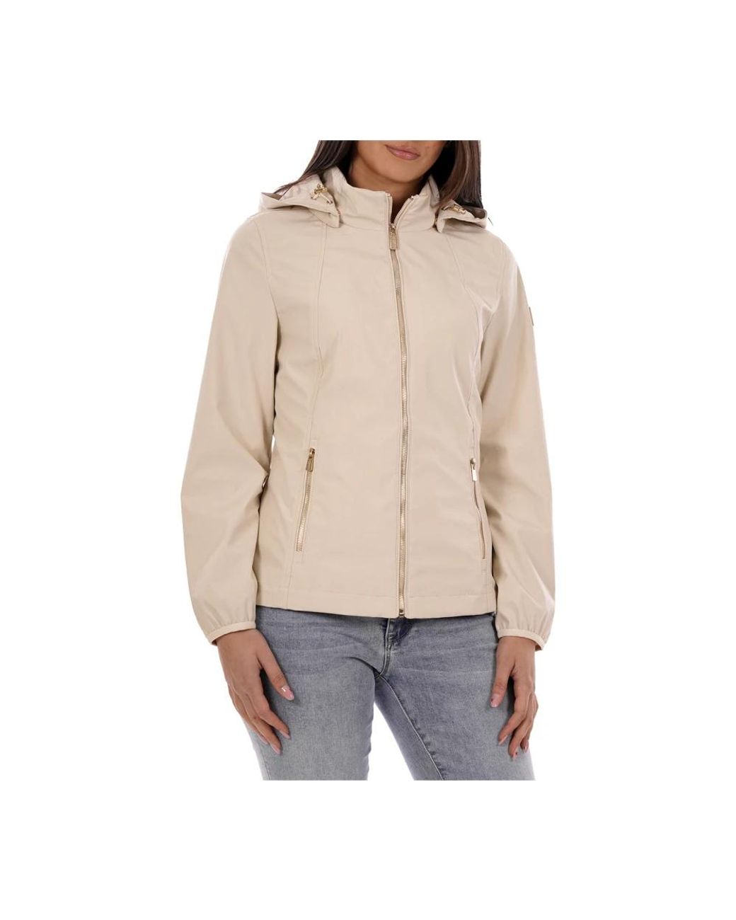 Yes Zee Softshell Jas Met Capuchon in het Natural