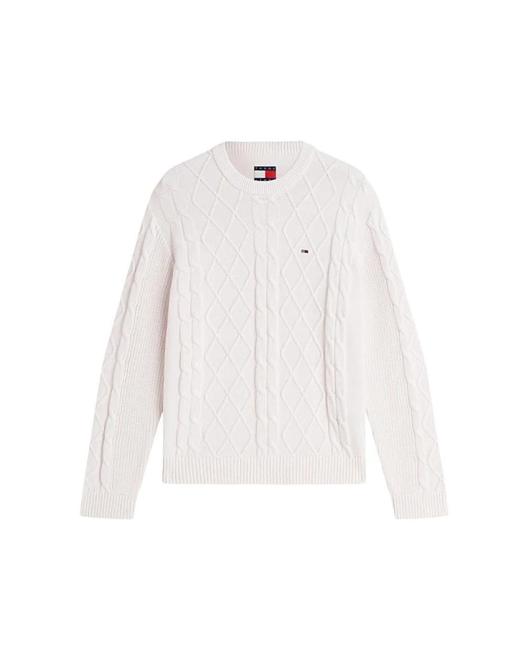 Tommy Hilfiger White Round-Neck Knitwear for men