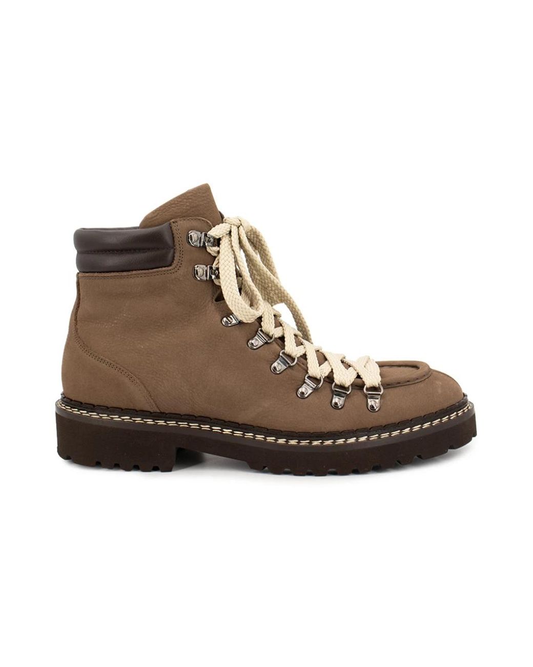 Doucal's Brown Lace-Up Boots for men