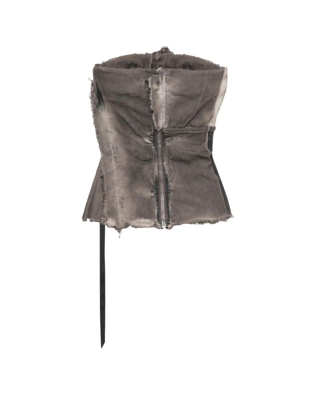 Rick Owens Gray Sleeveless Tops