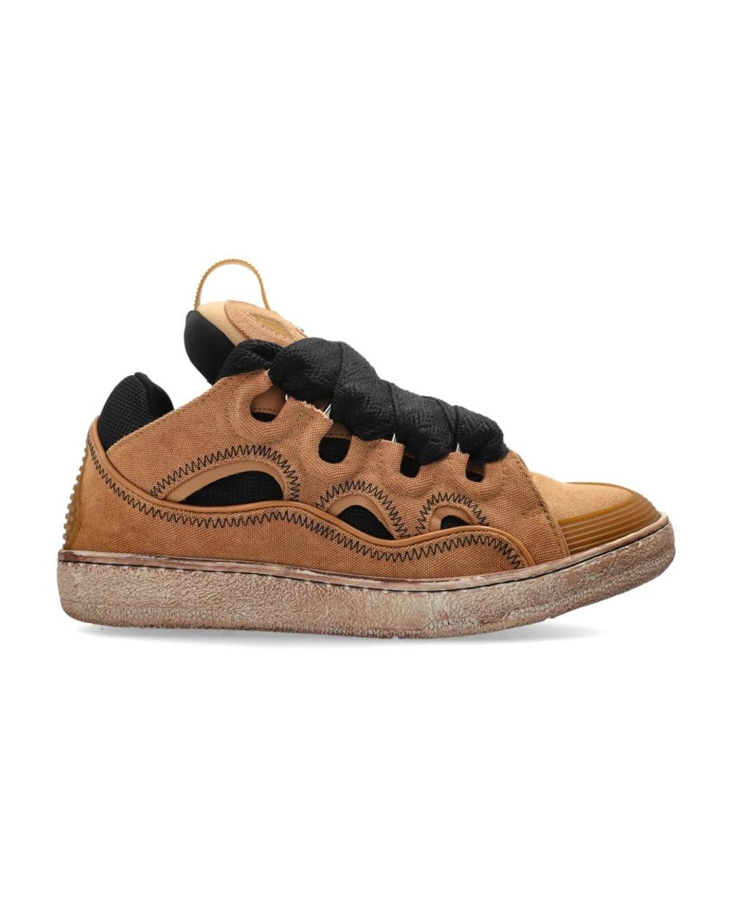 Lanvin Brown Curb Sneakers