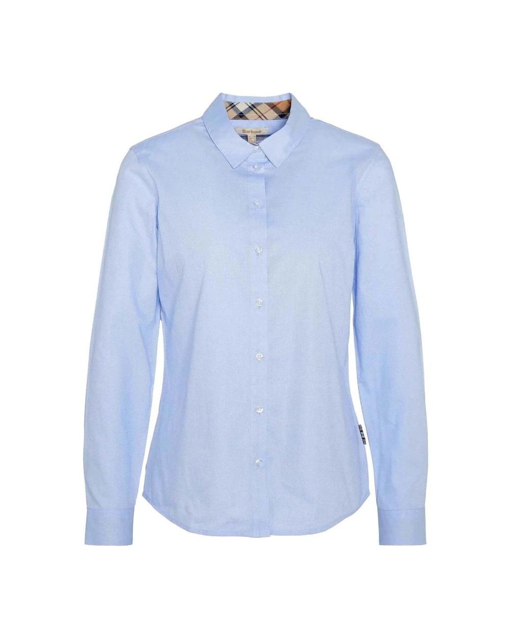 Barbour Overhemden ,Blauw ,Katoen Katoenen T-Shirt Met Stijl Lsh 1409 in het Blue