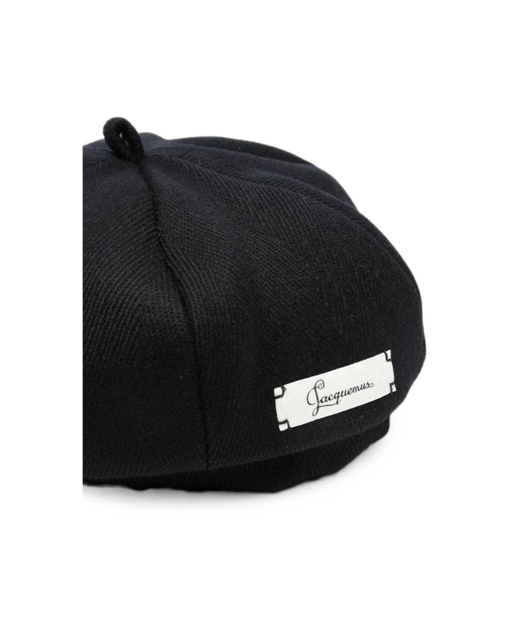 Jacquemus Black Cavallo Baskenmütze