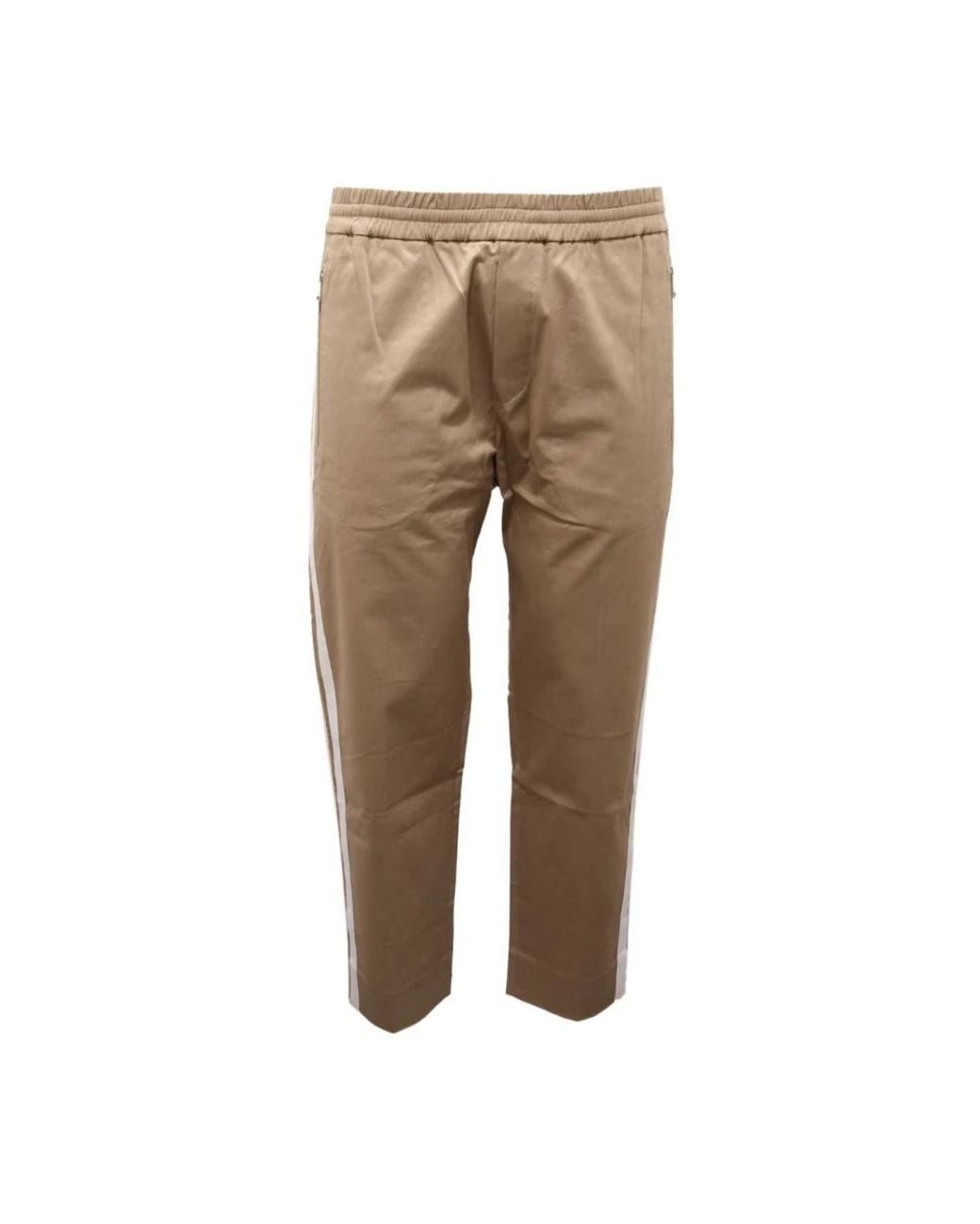 Paolo Pecora Natural Cropped Trousers for men
