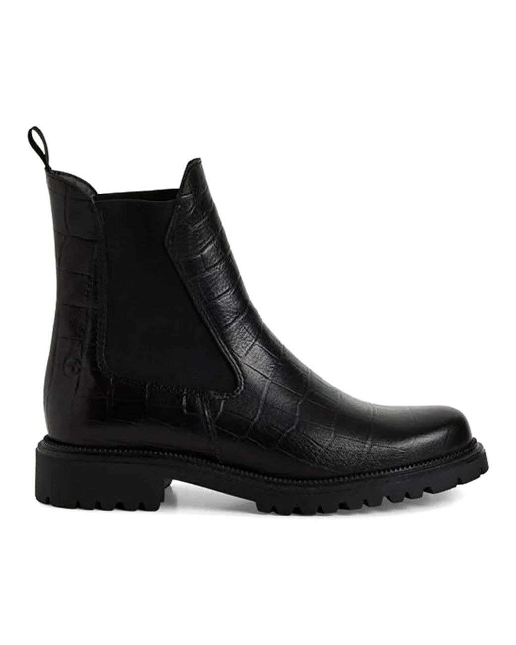 Tamaris Black Chelsea Boots