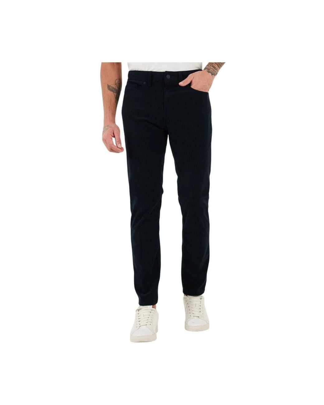 Boss Blue Slim-Fit Trousers for men