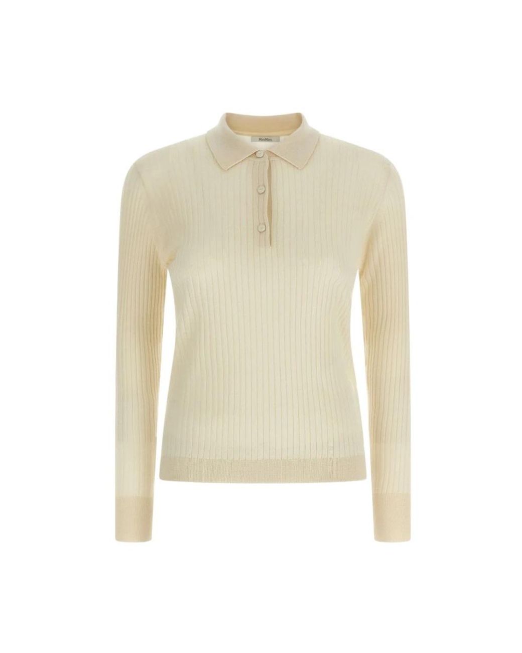 Max Mara White Cashmere Knitwear