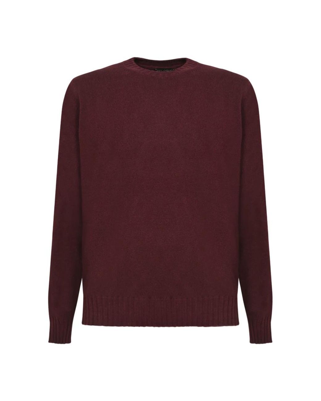 Dell'Oglio Purple Round-Neck Knitwear for men