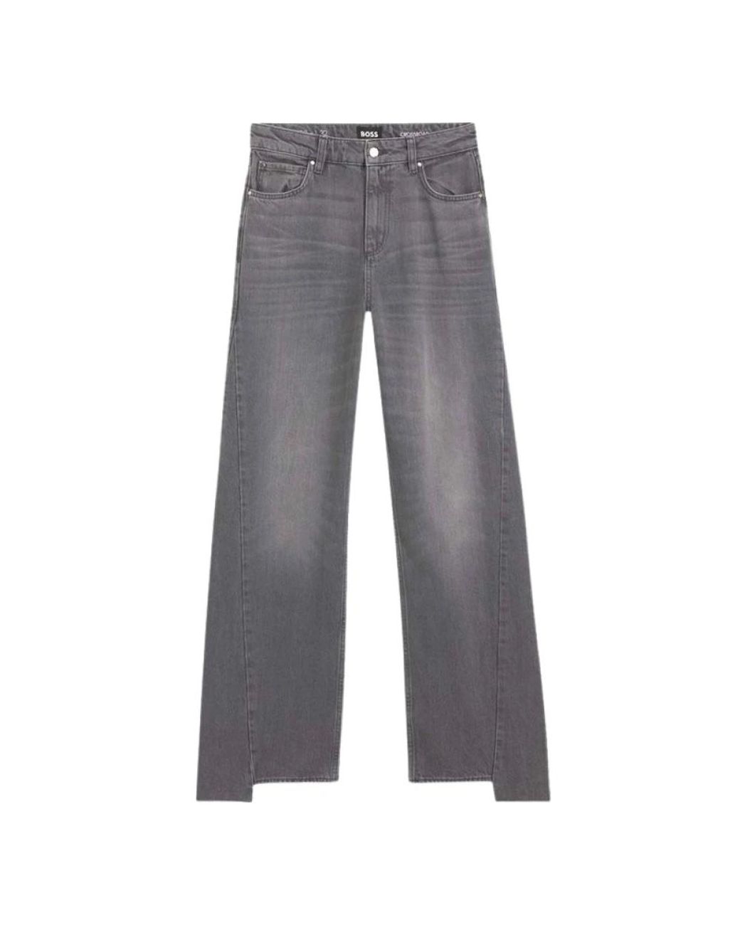 Boss Gray Straight Fit Jeans for men