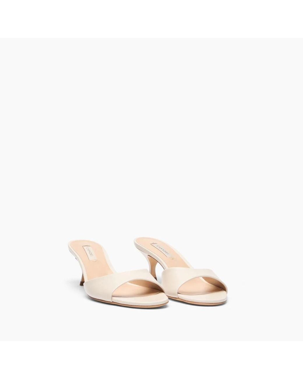 Casadei Natural Heeled Mules