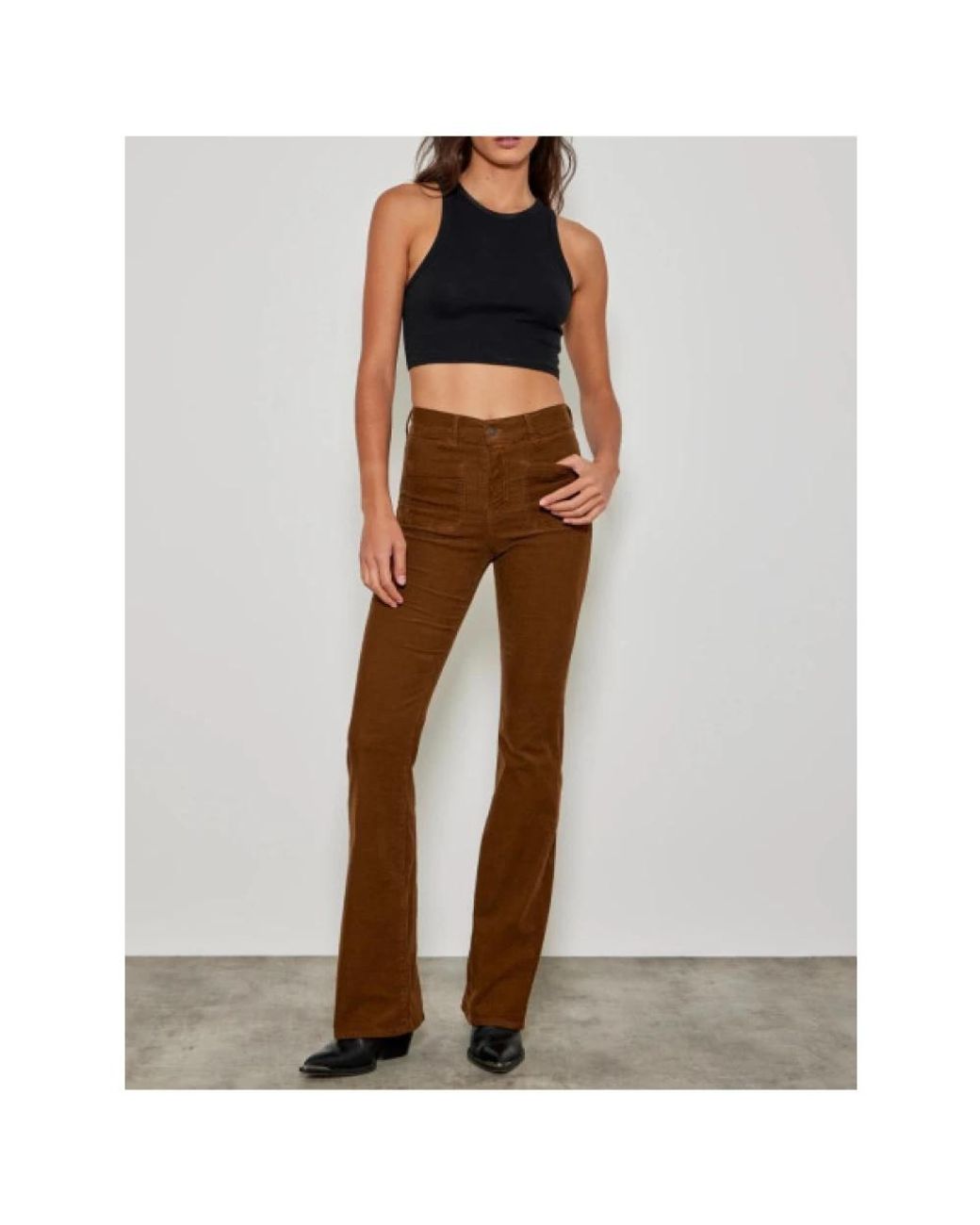 Five Jeans Brown Wide Trousers