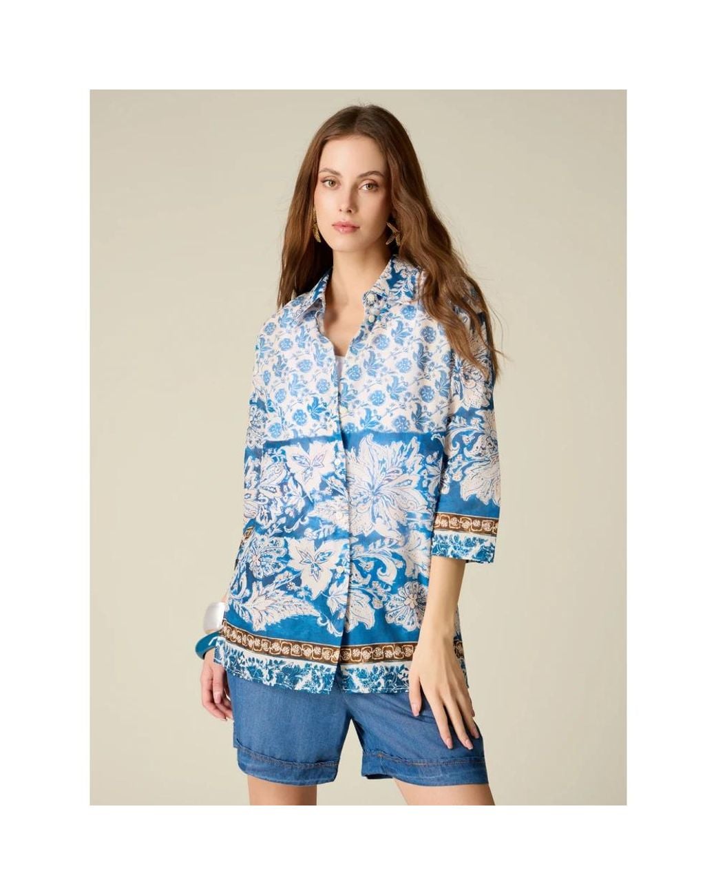 Shirts Oltre de color Blue