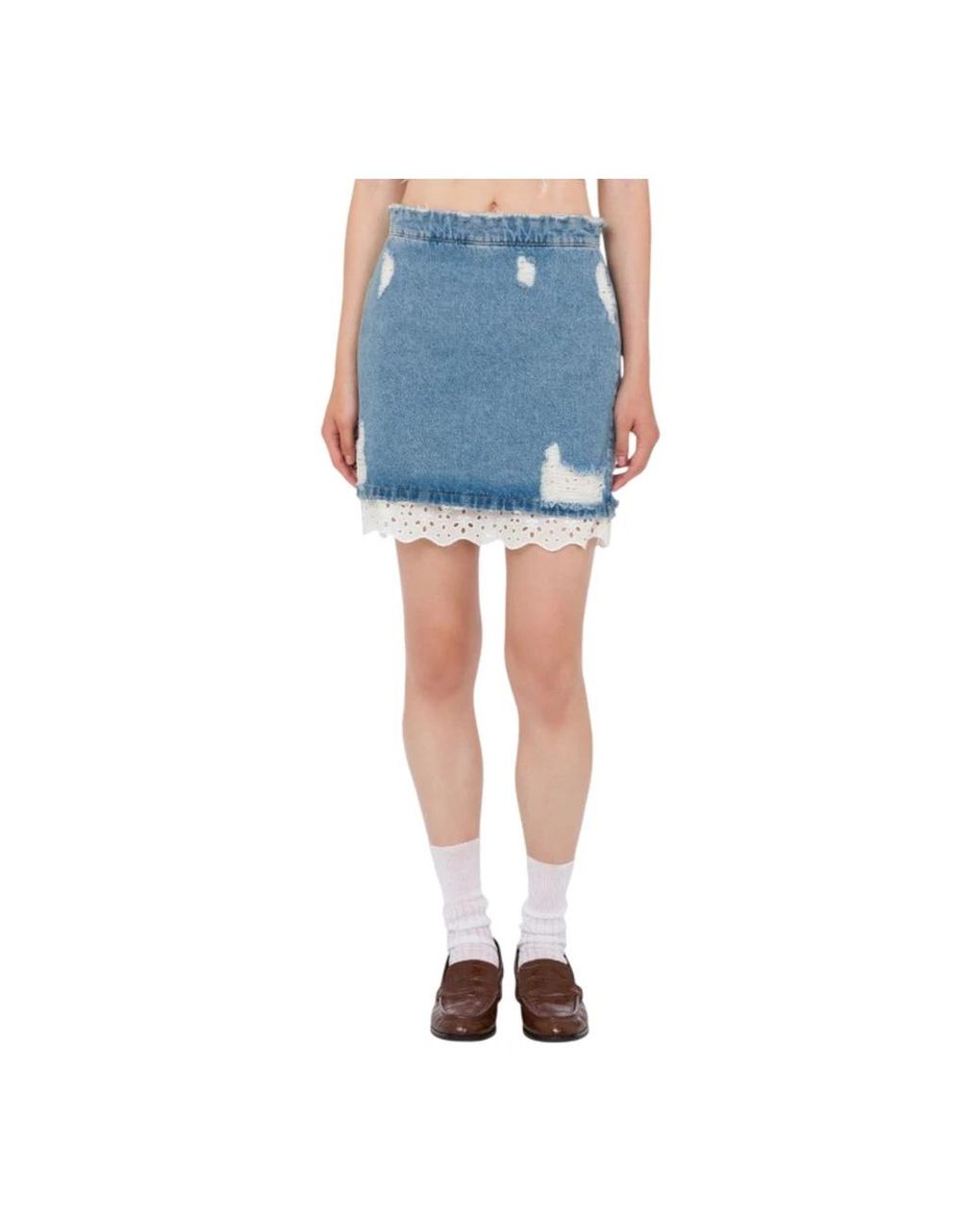 Moschino Blue Denim Skirts