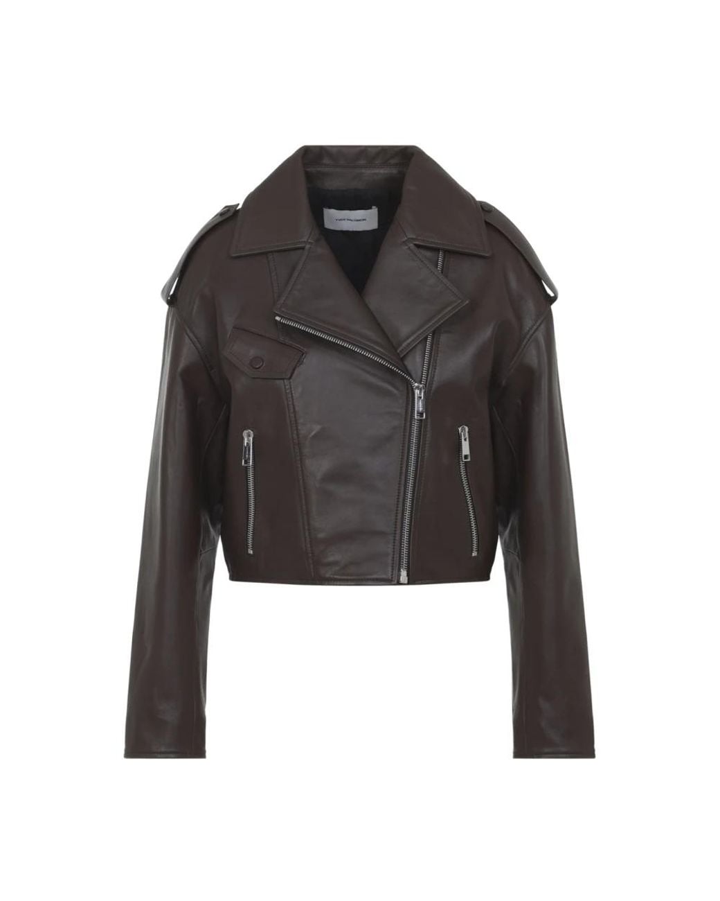 Yves Salomon Black Leather Jackets