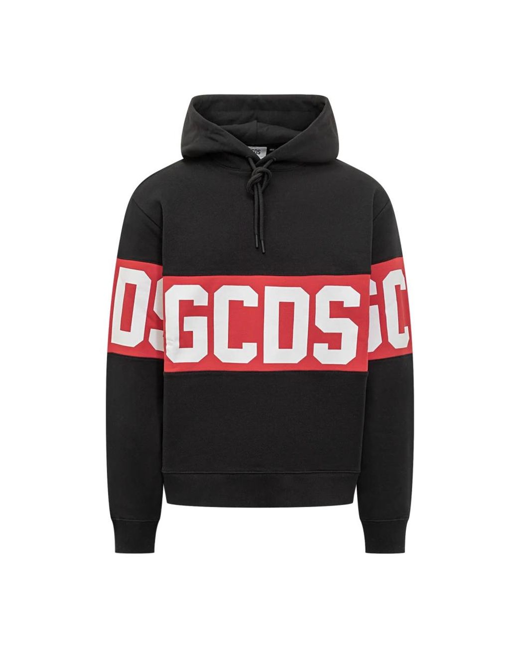 Gcds Hoodies & Sweatvesten ,Zwart ,Katoen Band Logo Hoodie in het Black voor heren