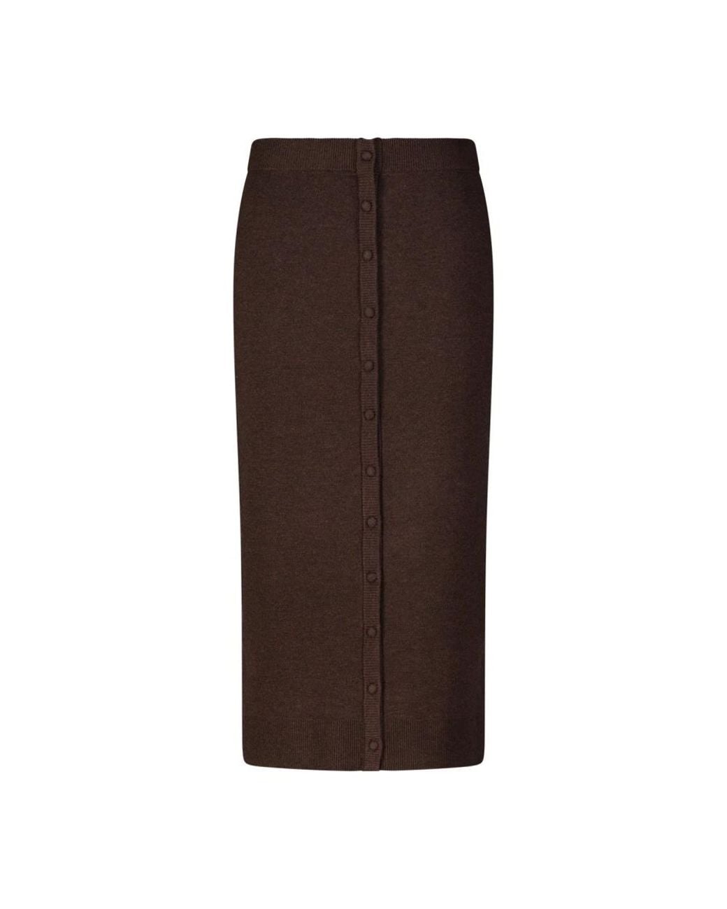 Victoria Beckham Brown Midi Skirts