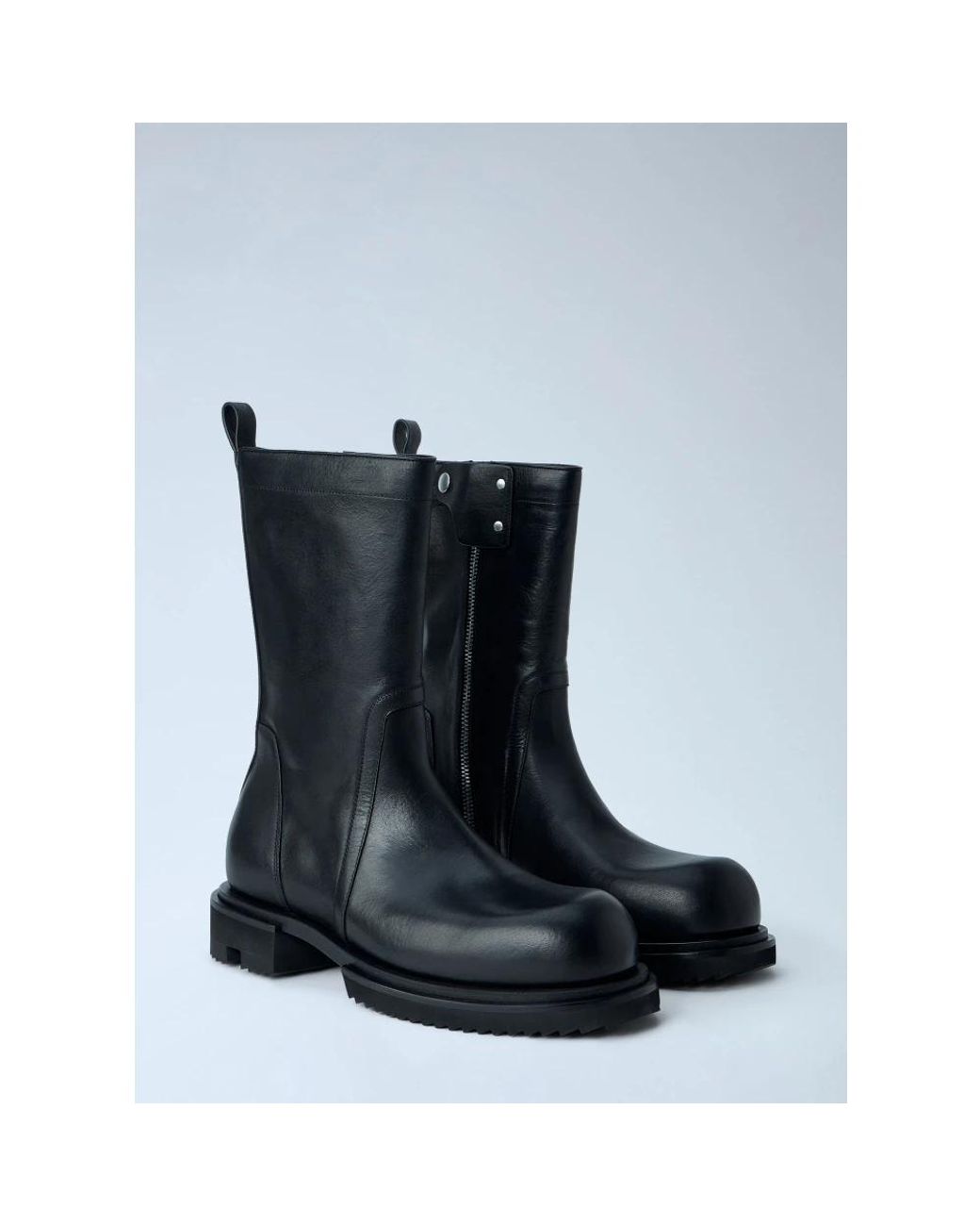 Rick Owens Blue High Boots for men