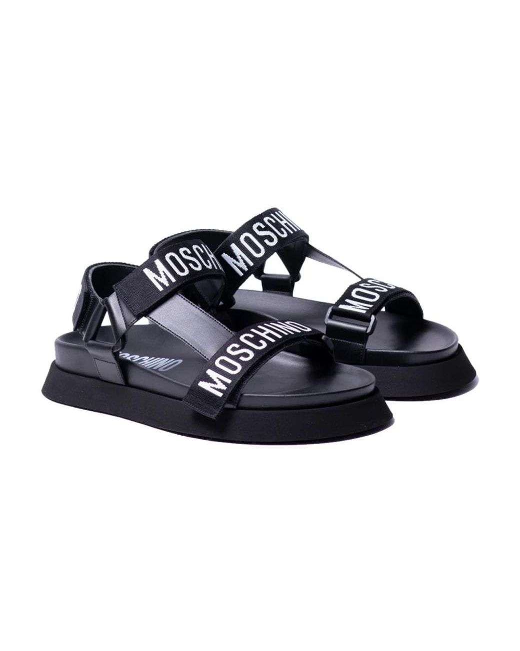 Moschino Blue Flat Sandals