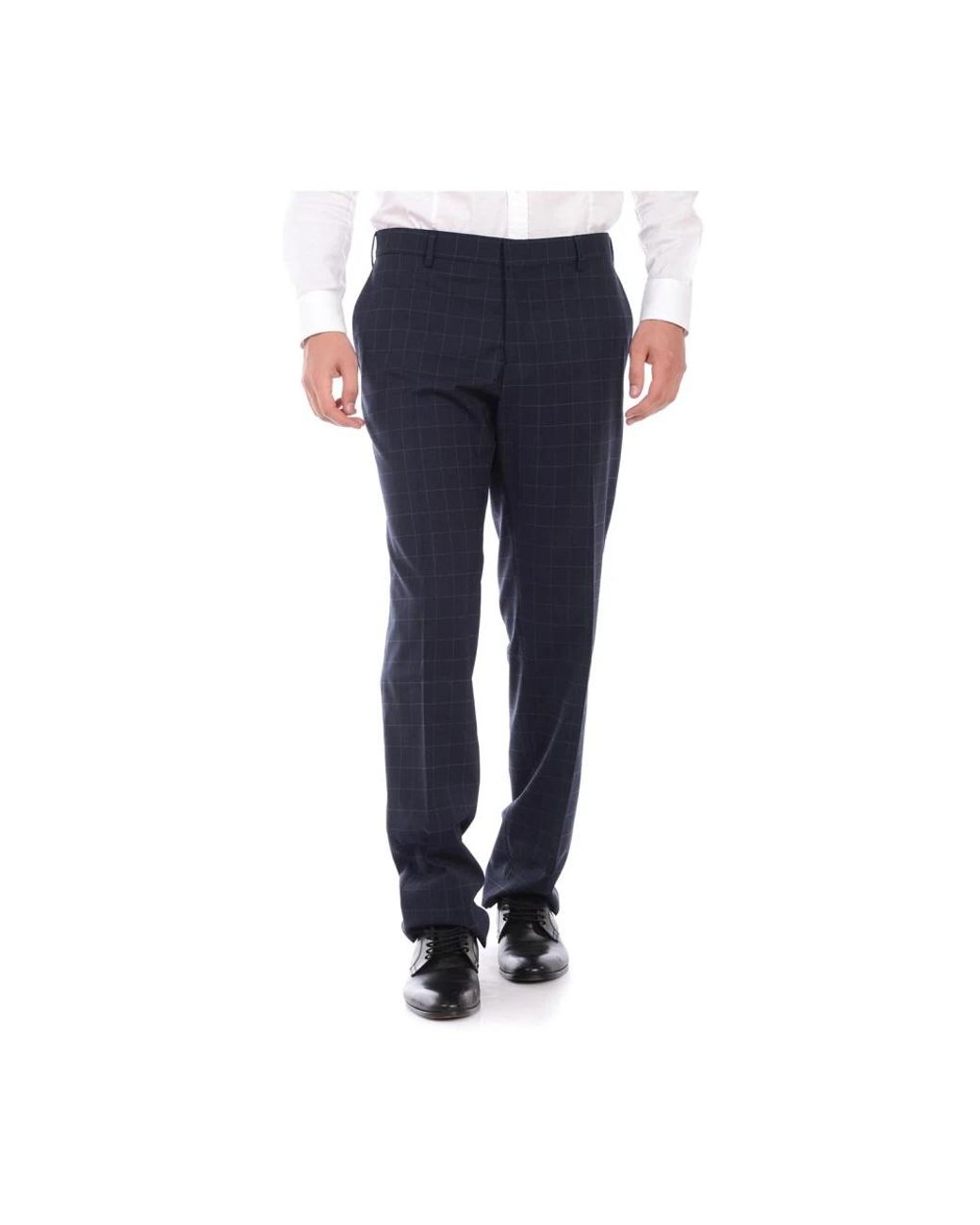 Daniele Alessandrini Blue Suit Trousers for men