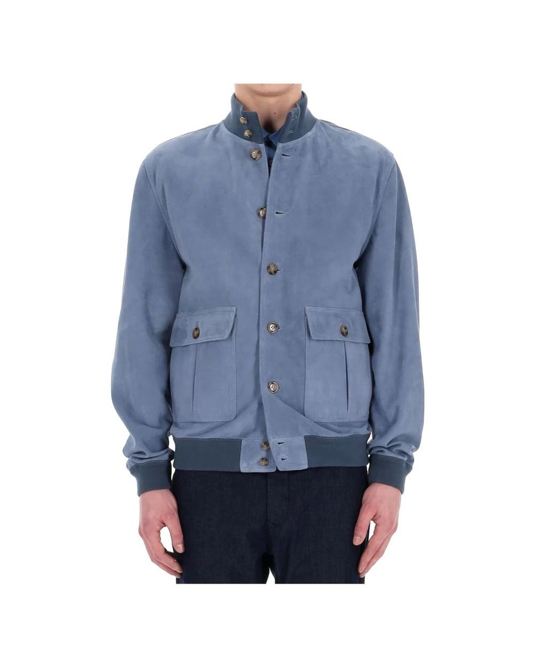 Valstar Blue Leather Jackets for men