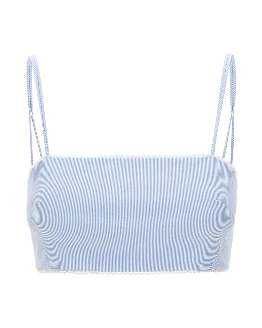 ANDAMANE Blue Sleeveless Tops
