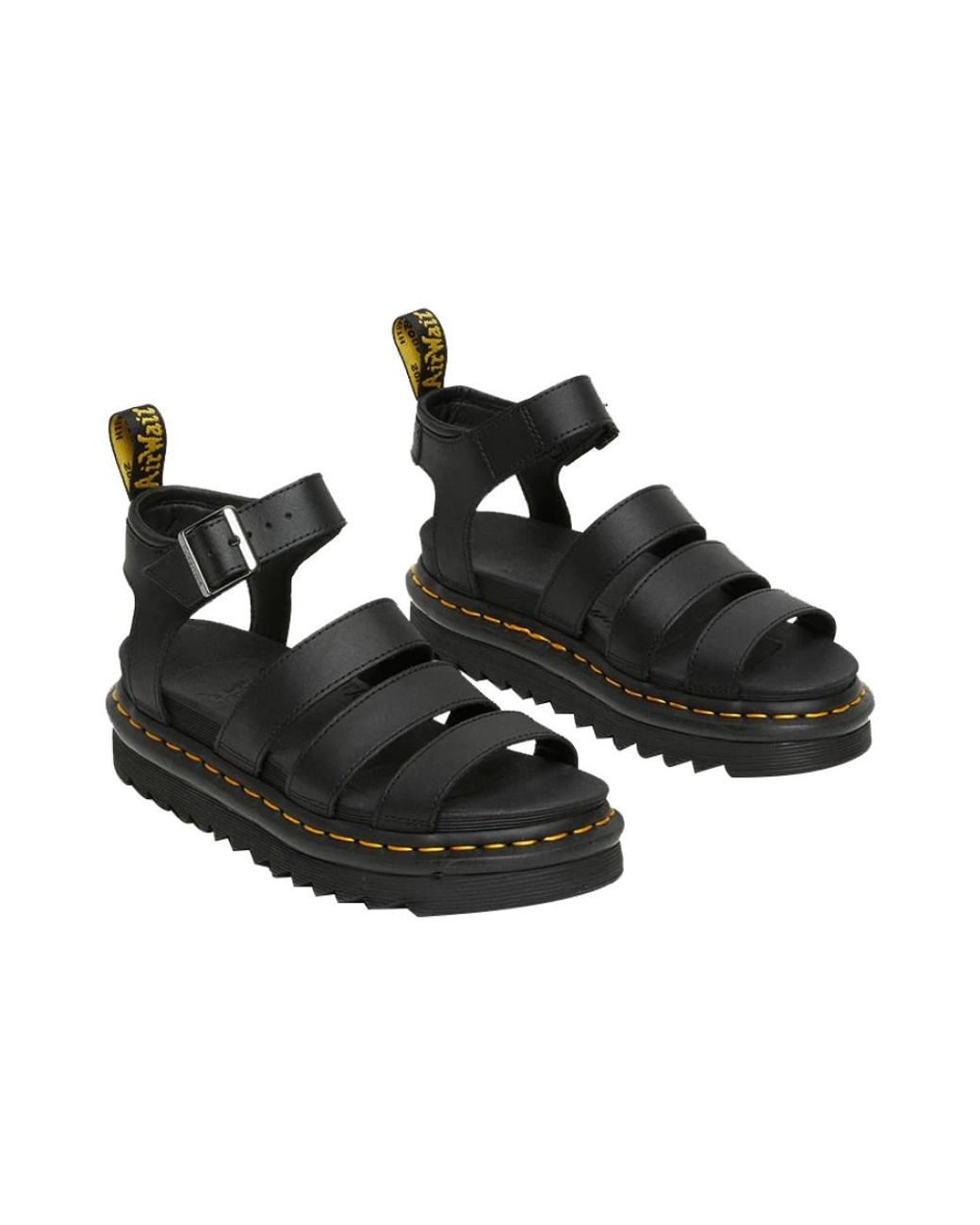 Dr. Martens Black Flat Sandals