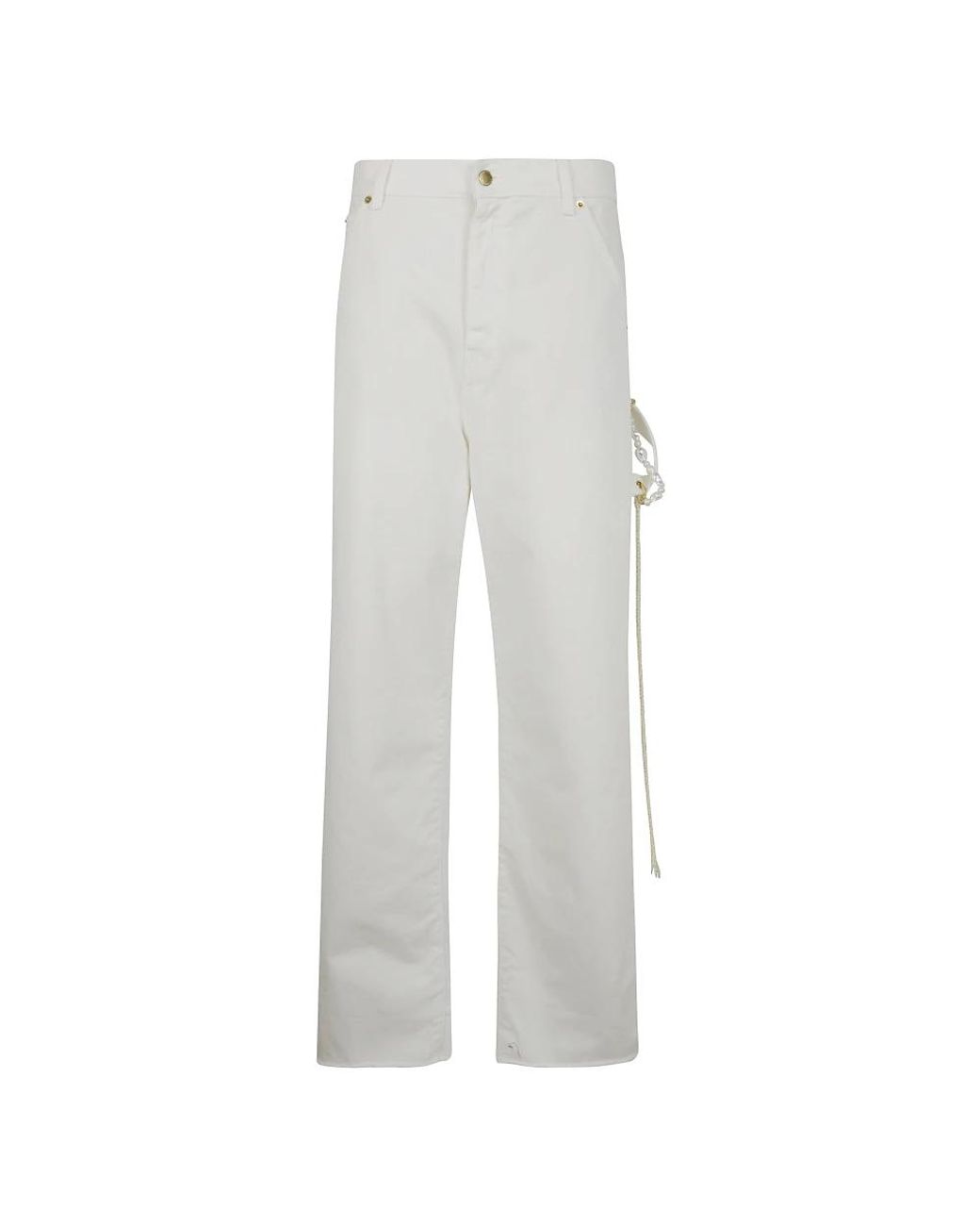 DARKPARK White Straight Fit Jeans