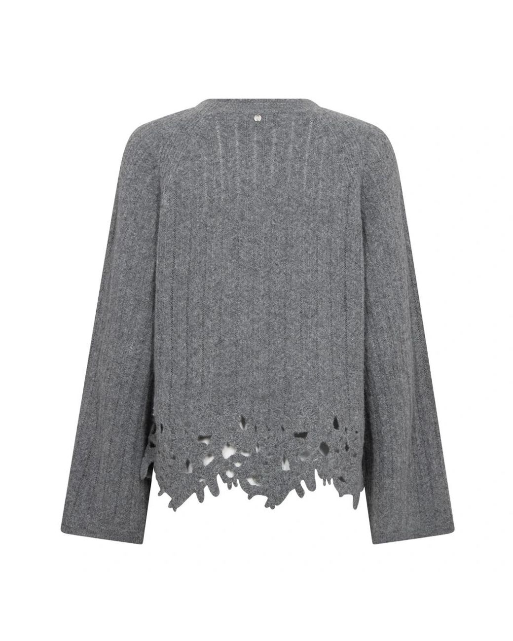 Mos Mosh Gray Round-Neck Knitwear