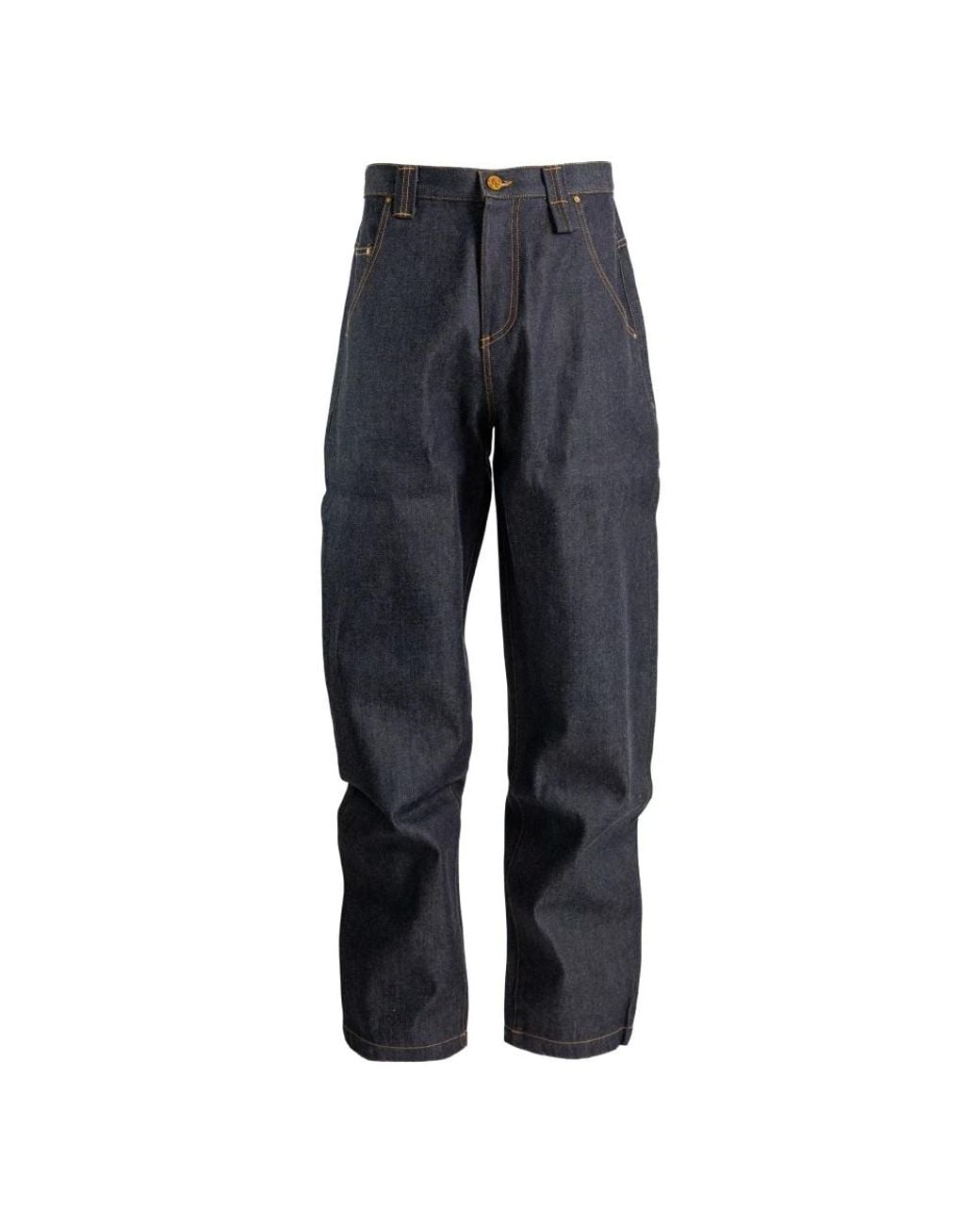 Willy Chavarria Blue Loose Fit Jeans for men