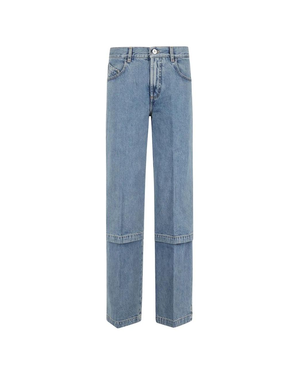 The Attico Blue Straight Fit Jeans
