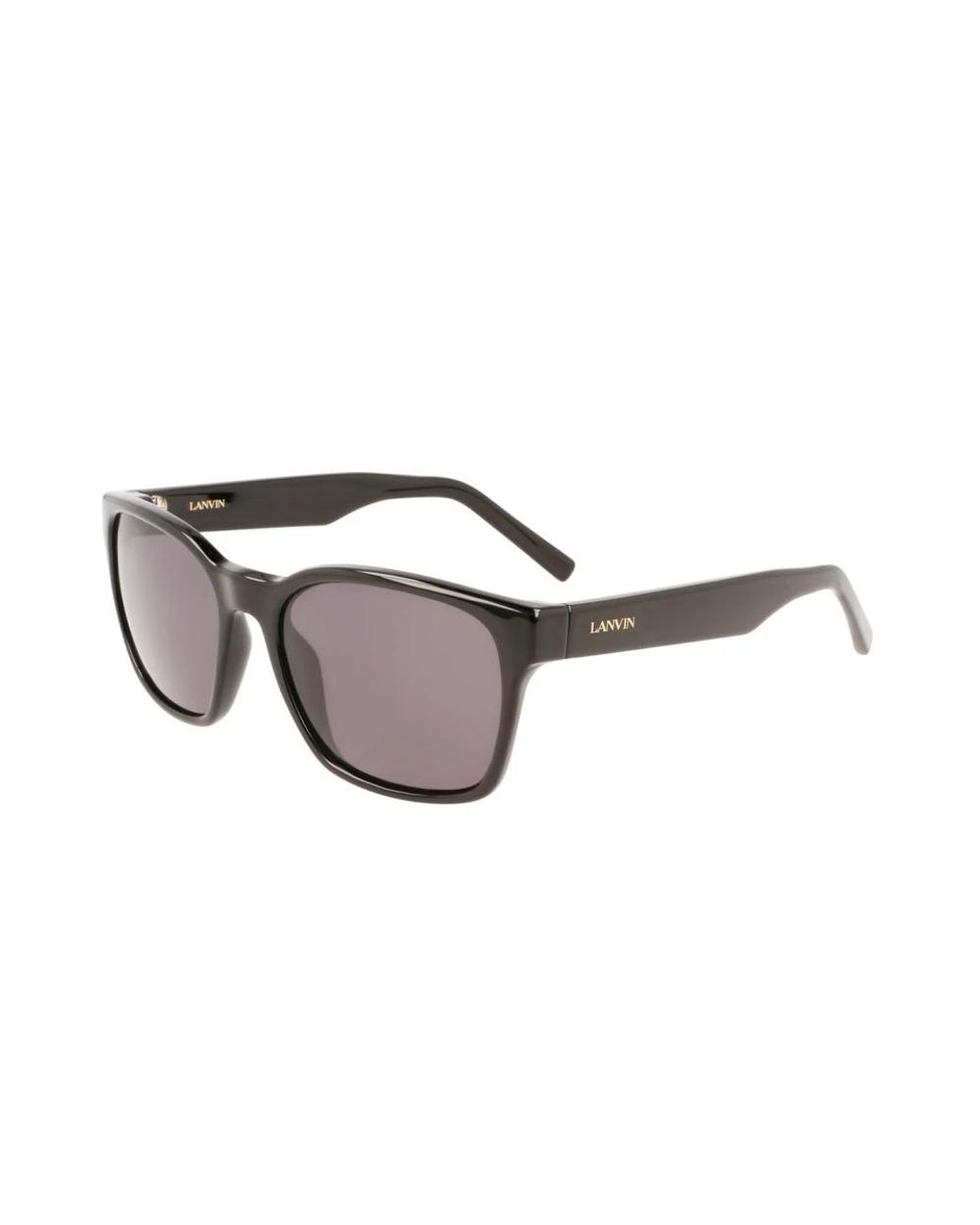 Lanvin Accessoires ,Zwart ,Vierkante Acetaat Zonnebril in het Black
