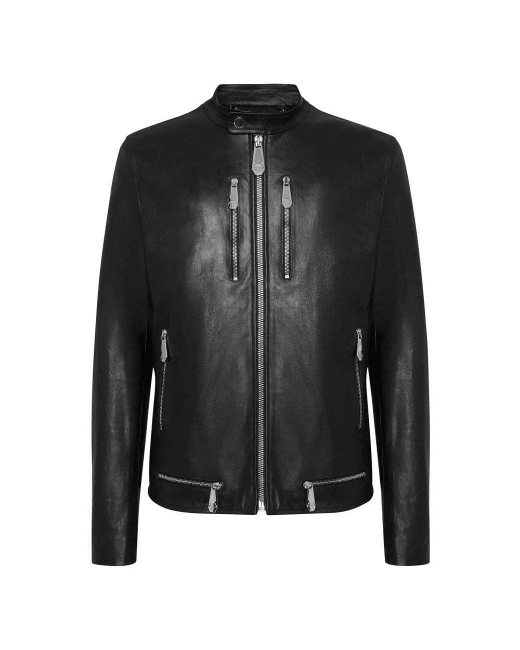 Leather Jackets Philipp Plein de hombre de color Black