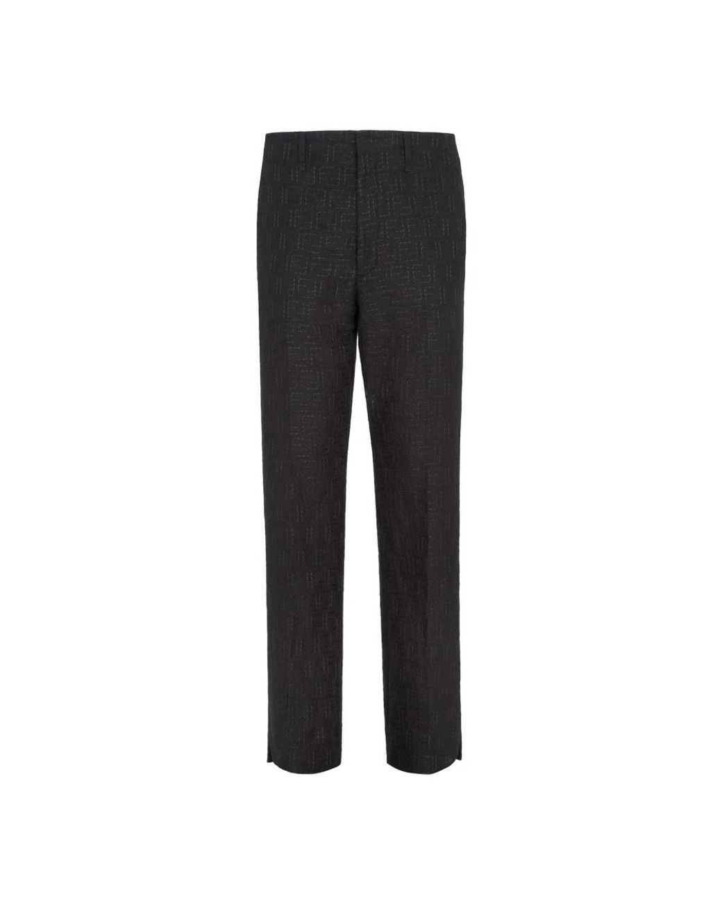 Fendi Black Suit Trousers for men