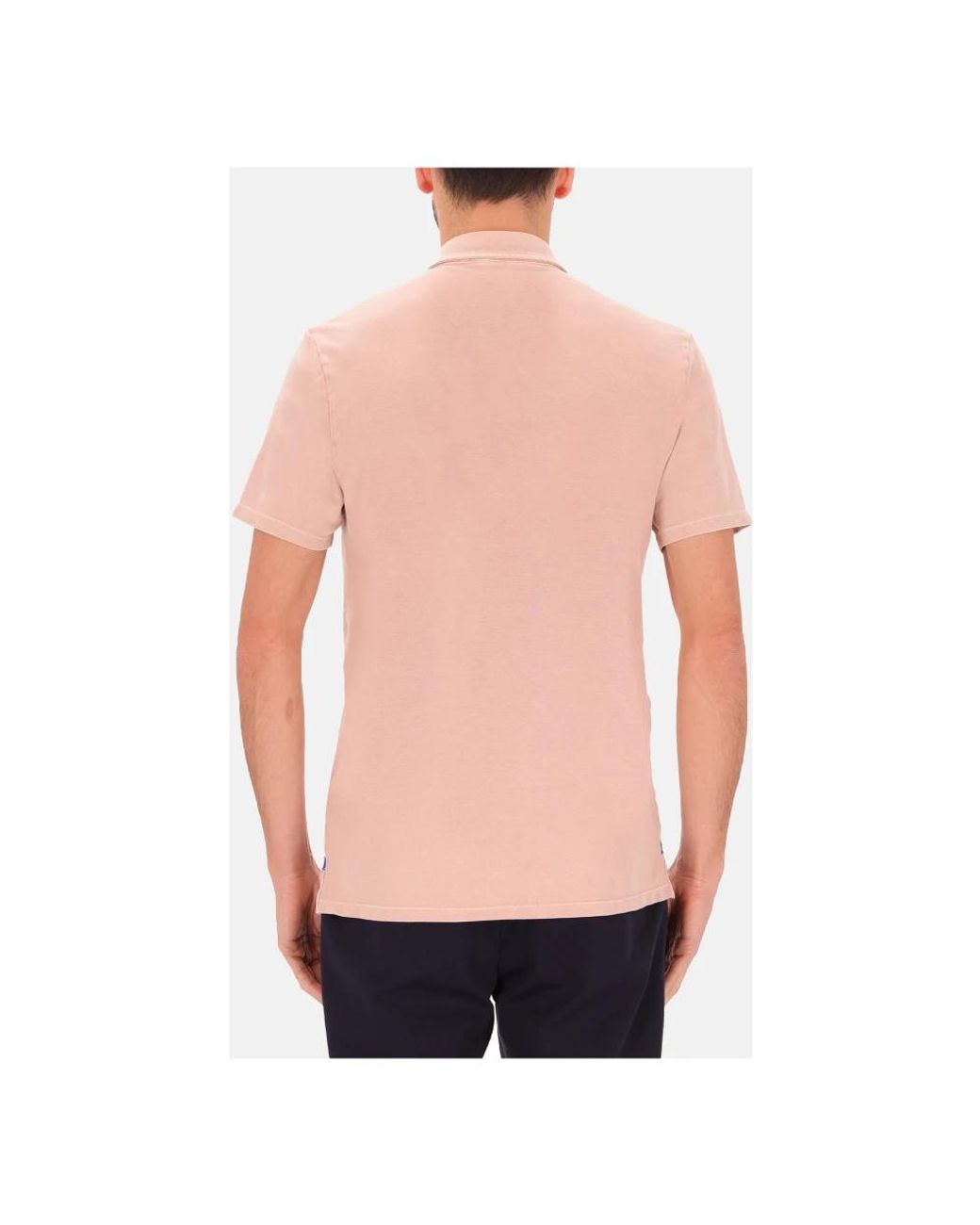 DISTRETTO12 Pink Polo Shirts for men