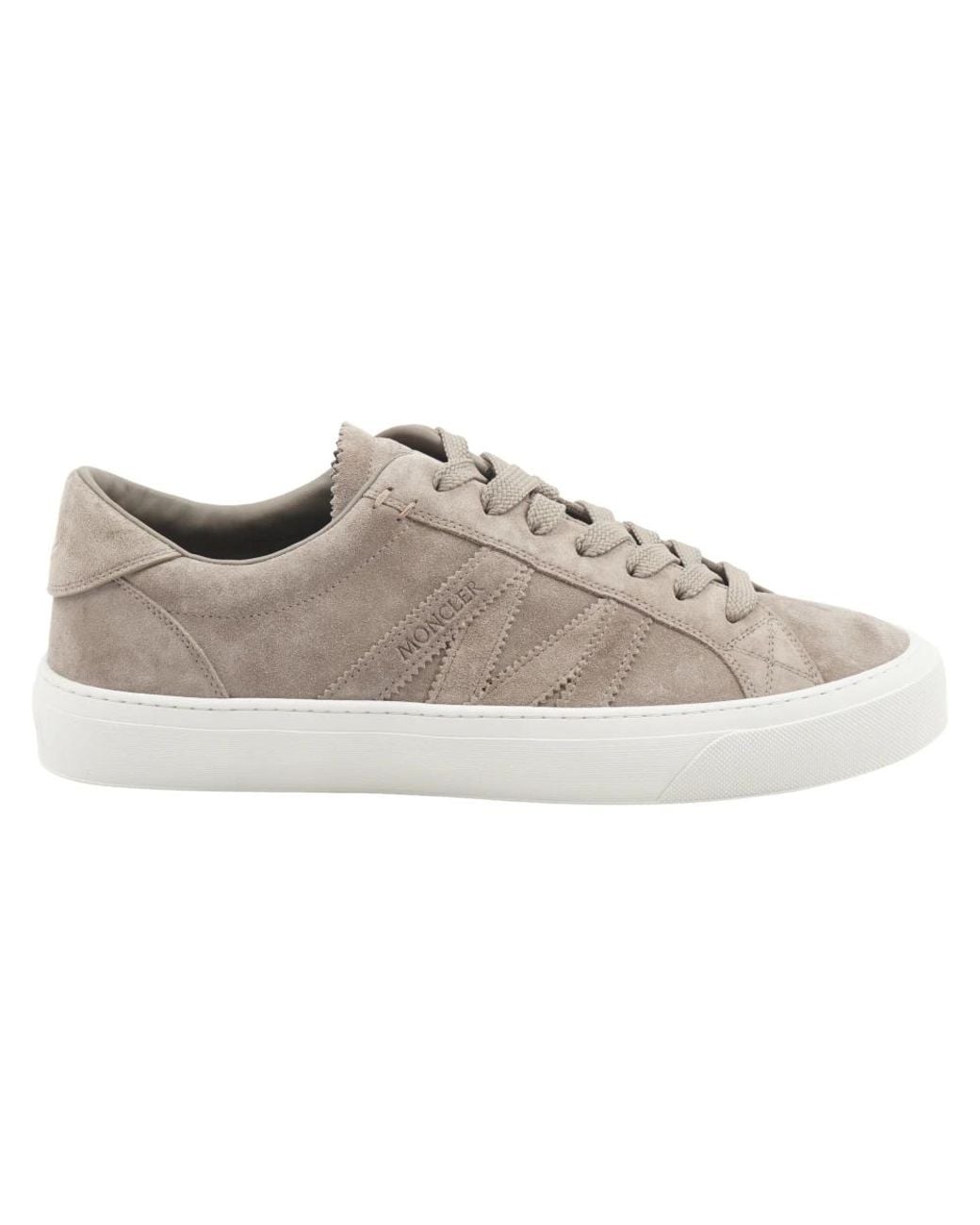 Moncler Monaco 2 Low Top in Gray für Herren